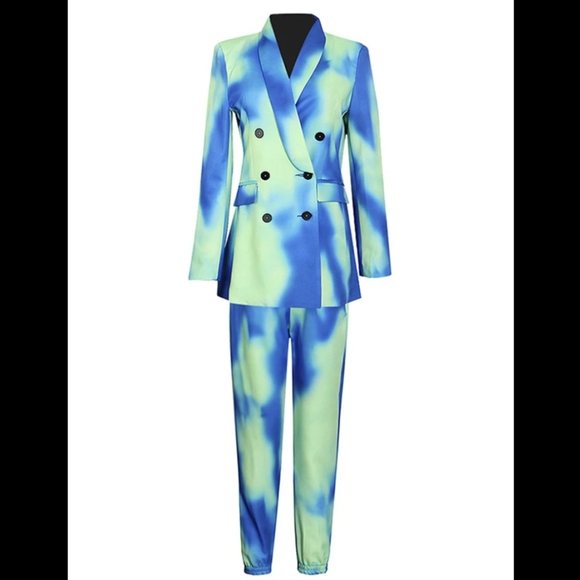 Tie-dye print Pants Set - Picture 4 of 9